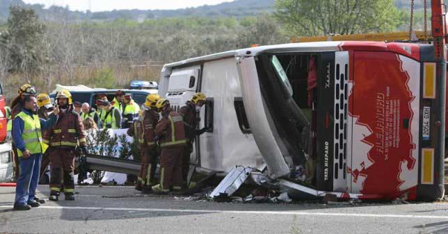 En el accidente del autocar de Mollet se produjeron 13 víctimas mortales