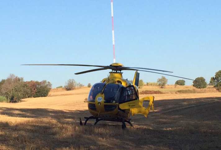El SEM ha desplazado un helicóptero a Gallecs. Foto: Samicrix Travian